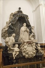 Monument to Cardinal Salazar in the Chapel of Saint Teresa, sculpture in the cathedral church,