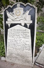 Gravestones in Trafalgar cemetery, Gibraltar, British terroritory in southern Europe, Europe