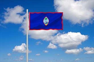 The flag of Guam, US Foreign Territory, Micronesia, Studio, Oceania