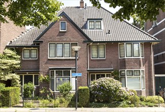 Traditional domestic architecture semi-detached houses, Amersfoort, Netherlands