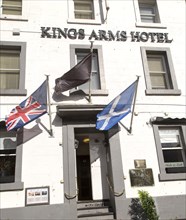 Historic Kings Arms hotel in Berwick-upon-Tweed, Northumberland, England, UK