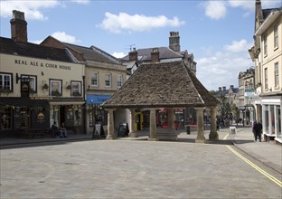 Butter Cross market place in town centre, Chippenham, Wiltshire, England, UK