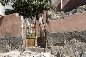 House destroyed by the earthquake, Amizmiz, Morocco, Africa