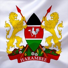 Africa, African Union, the coat of arms of Kenya, Studio