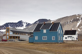 Koldewey Station for Arctic and marine research at Ny-Alesund on Svalbard, Spitsbergen, Norway,