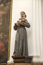 Statue of Saint Anthony Chapel of Saint Teresa, cathedral church, Cordoba, Spain, Europe
