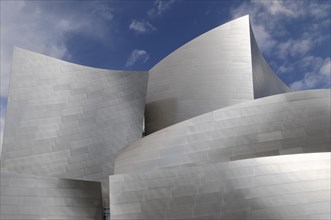 Partial view, Walt Disney Concert Hall by Frank Gehry, Los Angeles, California, USA, North America