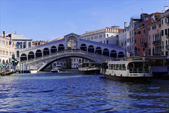Rialto Bridge, Venice, Veneto, Italy, Europe