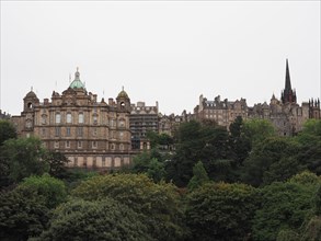 Mound hill in Edinburgh, Scotland, United Kingdom, Europe