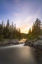 Austbygdae, waterfall, river, Tinn, Vestfold og Telemark, Norway, Europe