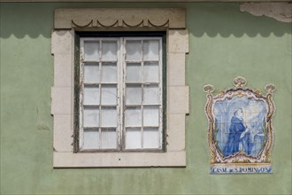Azulejo, Casal de Sao Domingos building, Sintra, Portugal, Europe