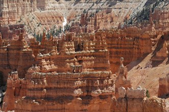Rocky landscape with hoodoos, Bryce Canyon National Park, Utah, America, USA, North America