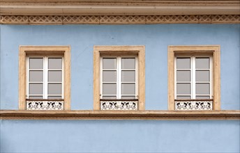 House facade with three windows, Speyer, Rhineland-Palatinate, Germany, Europe