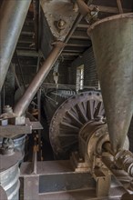 Powder grinding plant in a metal powder mill, founded around 1900, Igensdorf, Upper Franconia,