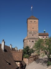 Nuernberger Burg castle in Nuernberg, Germany, Europe