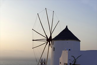 Windmill, Ia, Oia, Santorini, Thira, Greece, Europe