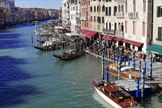 Boats on the Grand Canal, Venice, Veneto, Italy, Europe