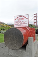Cross-section of the wire ropes, Golden Gate Bridge, San Francisco, California, USA, North America