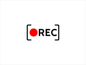 Red Camera Record Icon Button Vector