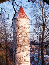 The white tower in Biberach an der Riss, Baden-Wuerttemberg, Germany, Europe