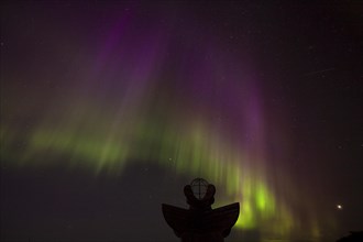 Northern lights in autumn at Arctic Circle Center Norway