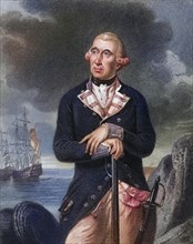 Richard Kempenfelt 1718 to 1782 English Rear Admiral, Historical, digitally restored reproduction