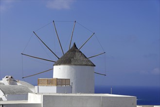 Windmill, Ia, Oia, Santorini, Thira, Greece, Europe