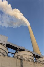 Symbolic image, energy turnaround, large power plant Mannheim, fossil fuels, smoking chimney,