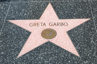 Walk of Fame, GRETA GARBO, Hollywood Boulevard, Los Angeles, California, USA, North America