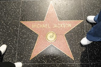 Walk of Fame, MICHAEL JACKSON, Hollywood Boulevard, Los Angeles, California, USA, North America