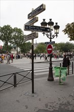Street signs Paris France