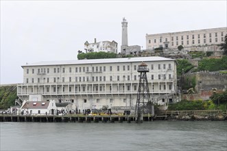 Partial view, Former Alcatraz Prison, San Francisco, California, USA, North America