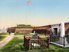 Fort Moultrie, Charleston, a series of fortifications on Sullivan's Island, South Carolina, United