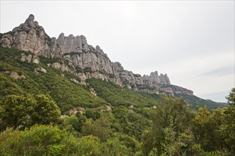 Mountain of Montserrat near Barcelona, Catalonia, Spain, Europe