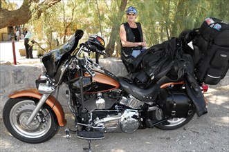 Tourist, Death Valley National Park, California, USA, North America