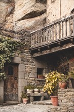 Rupit, one of the best known medieval towns in Catalonia in Spain