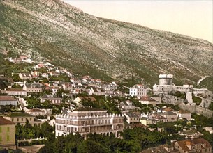 The Hotel Imperia in Ragusa, now Dubrovnik, Dalmatia, now Croatia, c. 1890, Historic, digitally