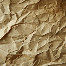 Crumpled brown paper texture. Abstract background and texture for design AI generated