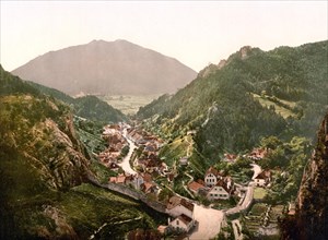 Semmering Railway, Schottwien, Styria, former Austro-Hungary, today Austria, c. 1890, Historic,