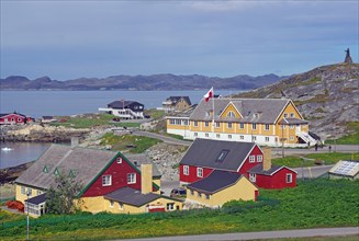 Old town of Nuuk, Greenlandic capital, Greenland, Denmark, North America