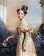Princess Alexundrina Victoria of Saxe-Coburg aged 18 1819-1901 Later Queen Victoria, Historical,