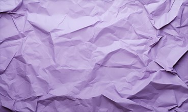 Purple creased crumpled paper background grunge texture backdrop AI generated