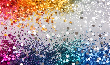 Colorful glitter background with bokeh defocused lights and shadow AI generated