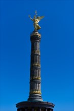 The Victory Column on the Strasse des 17. Juni, monument, sculpture, golden, gold, angel, sight,