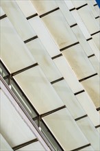 Abstract architectural detail in an urban landscape in Barcelona in Catalonia in Spain