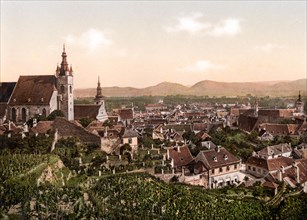 Krems, Lower Austria, Austria, c. 1890, Historic, digitally restored reproduction from a 19th