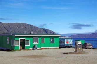 Simple petrol station, Nanortalik, Greenland, Denmark, North America