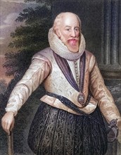 Edward Somerset 4th Earl of Worcester, ca. 1553-1627, From the book Lodge's British Portraits
