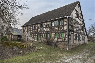 Old Franconian farmhouse, Oedenberg, Middle Franconia, Baqyern, Germany, Europe
