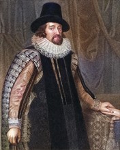 Francis Bacon Viscount St Alban, 1561-1626, English jurist, statesman and philosopher. From the